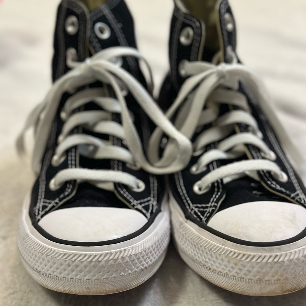 Converse Black and White High-Top Sneakers